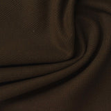 Dark Brown Textured Waffle Knit, Polyester — photo 3