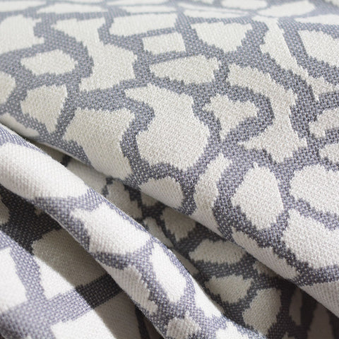 Dark Grey Abstract Jacquard, Acrylic-Poly