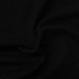Polyester Stretch Chunky Knit Fabric, 235 gsm, 155 cm — Black — photo 3
