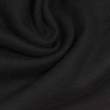 Brushed Polyester Cotton Interlock Knit Fabric, 330 gsm — Black — photo 3
