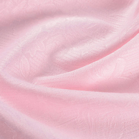 Pink Tone-on-Tone Floral Jacquard, Poly-Cotton
