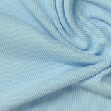 Modal Tencel Lyocell Stretch Rib Knit Fabric, 350 gsm, 124 cm — Blue — photo 3