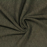 Dark Olive Heathered-Marl Rib Knit, Poly-Viscose — photo 3