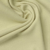 Cotton Polyester Stretch Rib Knit Fabric, 286 gsm, 135 cm — Beige — photo 3