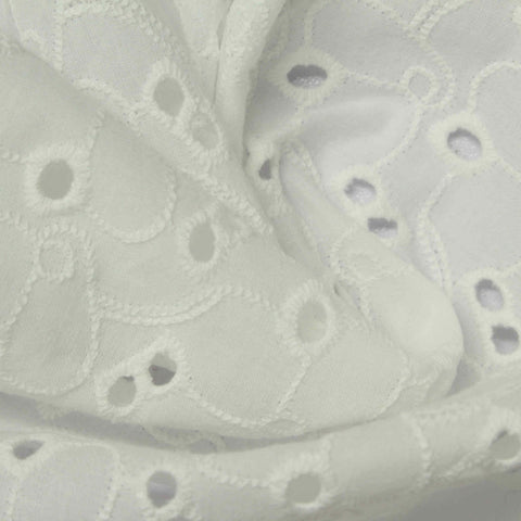 White Eyelet Knit, Cotton