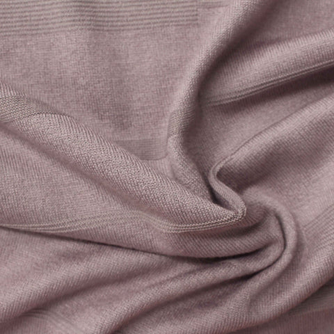 Purple Horizontal-Line Chunky Knit, Viscose-Poly