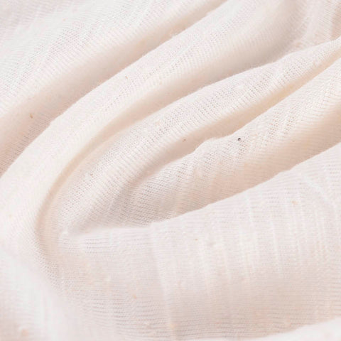 Cotton Viscose Jersey Knit Fabric, 155 gsm, 175 cm — White
