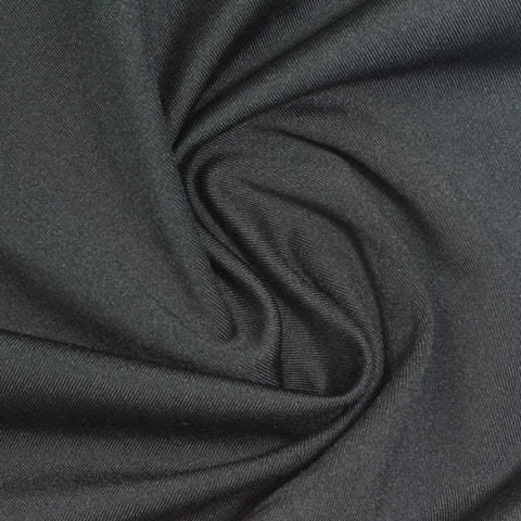 Polyester Stretch Sateen Fabric, 260 gsm, 160 cm — Navy