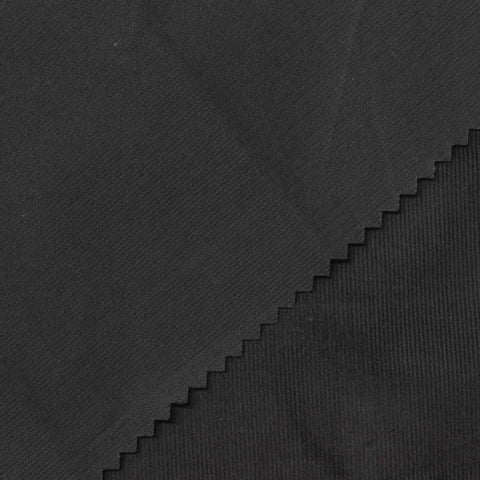 100% Cotton Corduroy Fabric, 120 gsm — Black