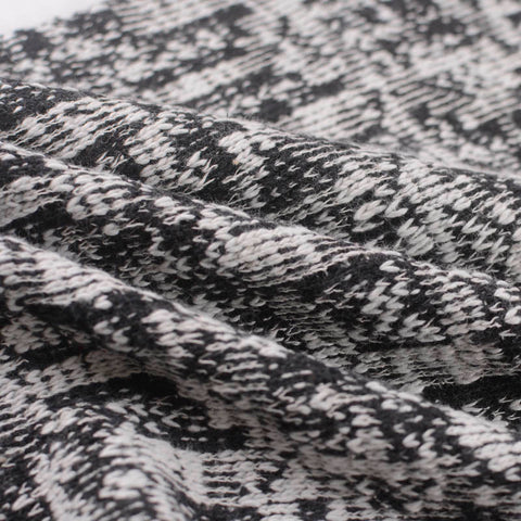 Black Abstract Jacquard, 400 gsm