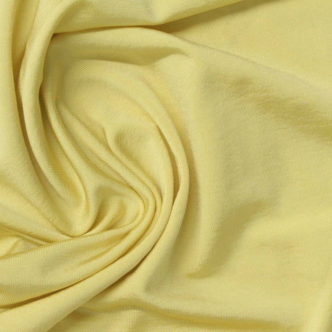 Viscose Stretch Jersey Knit Fabric, 220 gsm, 155 cm — Yellow