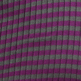 Purple Horizontal-Stripe Rib Knit, Polyester — photo 3