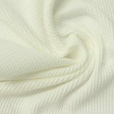 100% Cotton Waffle Knit Fabric, 200 gsm, 165 cm — White — photo 3