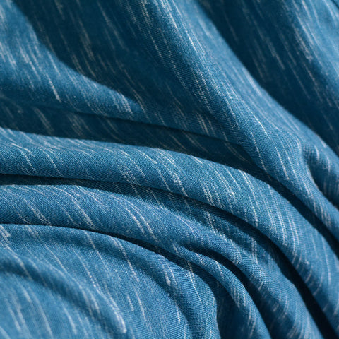 Teal Marl Jersey Knit, Poly-Viscose, 150 gsm