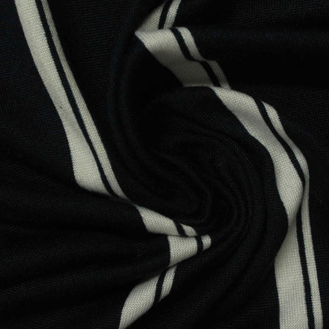 White Stripes Milk Silk Knit, Polyester