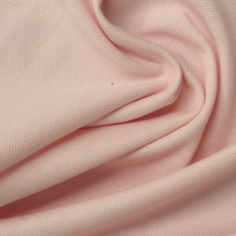 100% Cotton Piqué Knit Fabric, 195 gsm, 184 cm — Beige