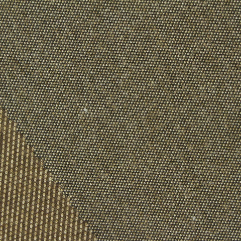 Brown Vertical-Stripe Interlock Knit, Poly-Viscose