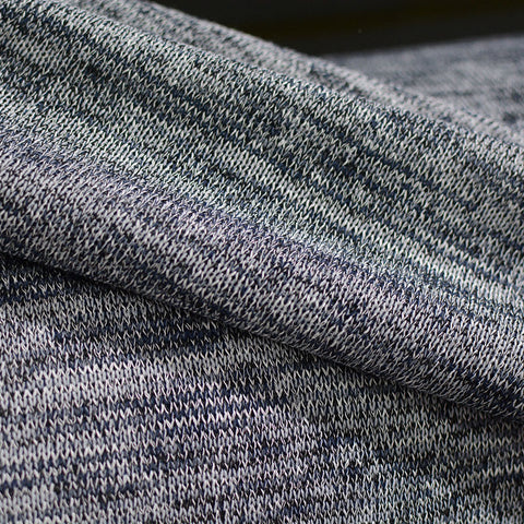 Heathered Grey Marl Knit, Cotton-Poly