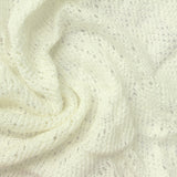 White Openwork Chunky Knit, Viscose-Poly — photo 3