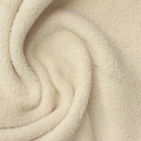 100% Polyester Fleece Fabric, 240 gsm, 154 cm — Beige