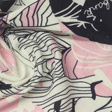 Black Lines Linen-Look, Polyester — photo 3