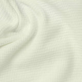 100% Cotton Waffle Knit Fabric, 180 gsm, 160 cm — White — photo 3