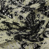 Black Animal Print Knit, Polyester — photo 3