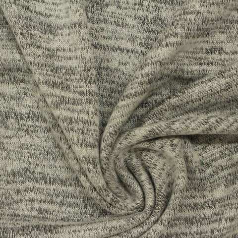 Grey Marl Knit, Viscose-Poly, 200 gsm, 155 cm