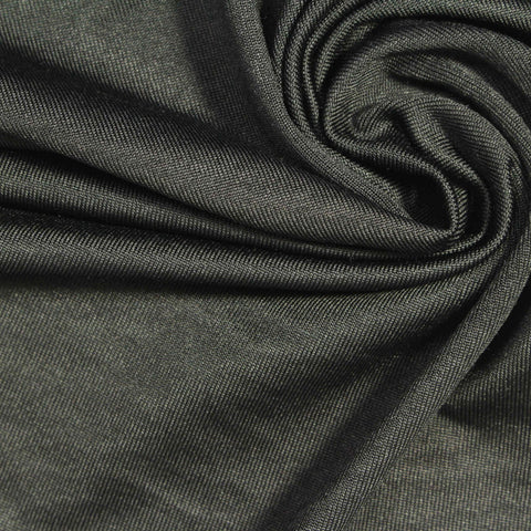Polyester Stretch Milk Silk Knit Fabric, 180 gsm, 165 cm — Grey