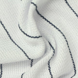 Cream Vertical-Stripe Warp Knit, Polyester — photo 3