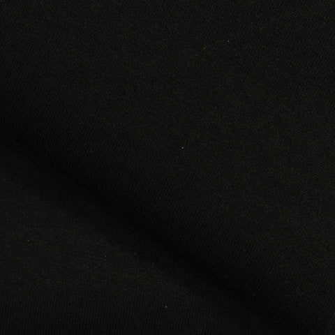 Scuba Knit Fabric, 390 gsm, 160 cm — Black, ref EF-244535
