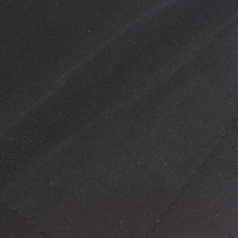Viscose Nylon Stretch Piqué Knit Fabric, 160 gsm — Black