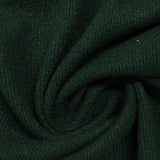 Dark Green Marl Piqué Knit, Viscose-Poly — photo 3