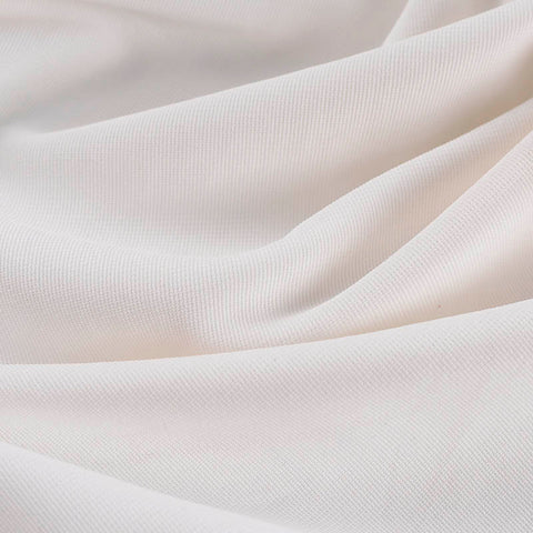 White Rib Knit, Polyester