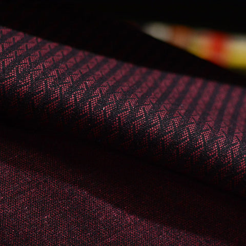 Black Geometric Jacquard, Poly-Viscose, 150 cm, ref EF-4391