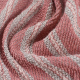 Pink Horizontal-Stripe Chunky Knit, Polyester — photo 3