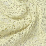 Light Cream Vertical-Eyelet Pointelle Knit, Poly-Cotton — photo 3