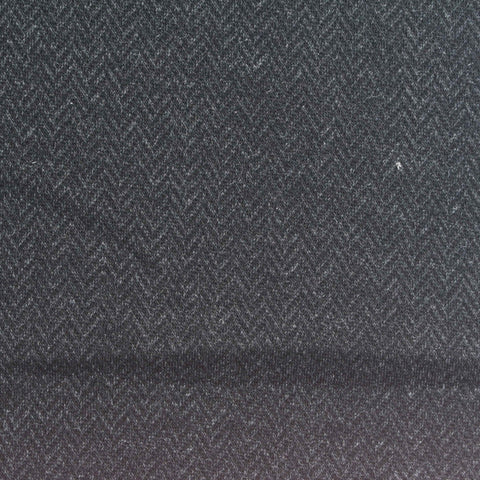 Dark Grey Herringbone Jacquard, Poly-Cotton