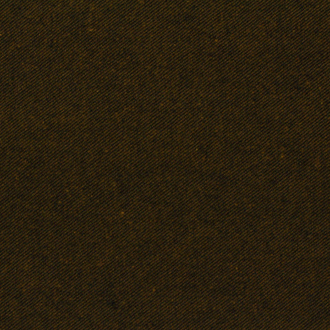 Dark Brown Marl Twill, Cotton-Poly