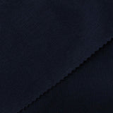 Polyester Cotton Stretch Rib Knit Fabric, 284 gsm — Navy — photo 3