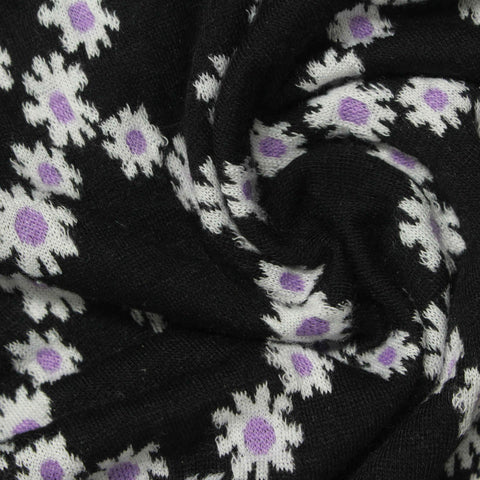 White Flowers Jacquard