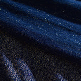 Blue Marl Chunky Knit, Spandex-Poly — photo 3