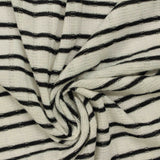 Polyester Stretch Rib Knit Fabric, 170 gsm, 155 cm — White — photo 3