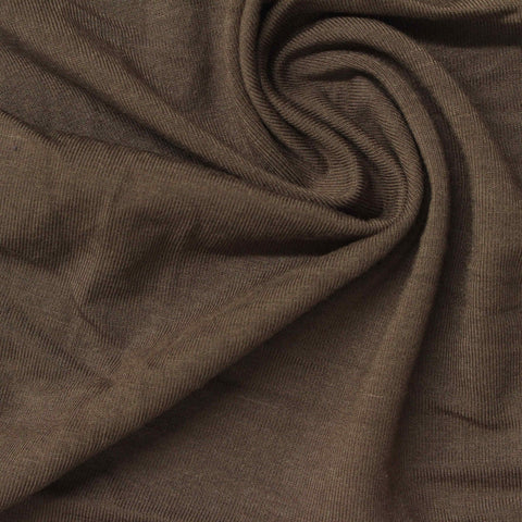 Viscose Stretch Jersey Knit Fabric, 235 gsm, 160 cm — Brown, ref EF-259076