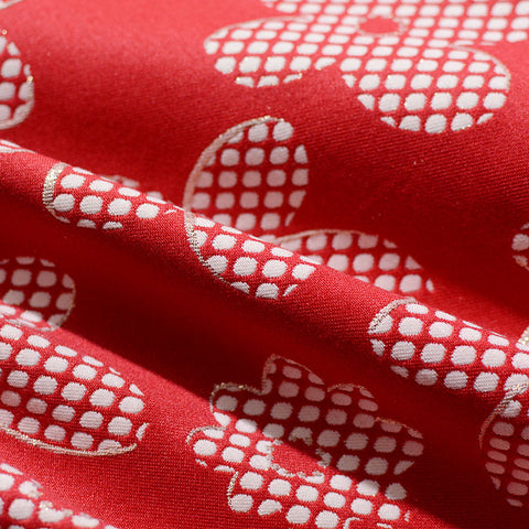 White Polka-Dot Jacquard, Polyester