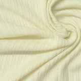 Jacquard Polyester Cotton Stretch Rib Knit Fabric, 180 gsm, 140 cm — Yellow — photo 3
