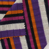 Black Horizontal-Stripe Rib Knit, Polyester — photo 3