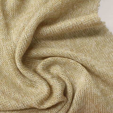 Light Beige Marl Chunky Knit, Viscose-Poly, 145 gsm