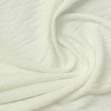 White Textured Jersey Knit, Polyester — photo 3