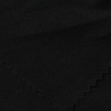 100% Polyester French Terry Fabric, 166 gsm, 165 cm — Black — photo 3